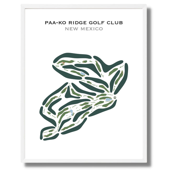 Paa-Ko Ridge Golf Club, New Mexico - Printed Golf Courses