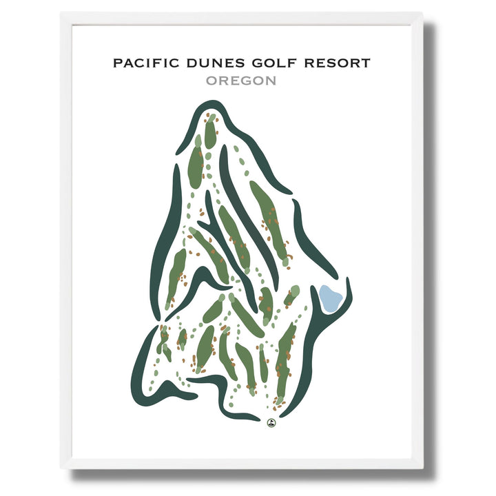 Pacific Dunes Golf Resort, Oregon - Printed Golf Courses