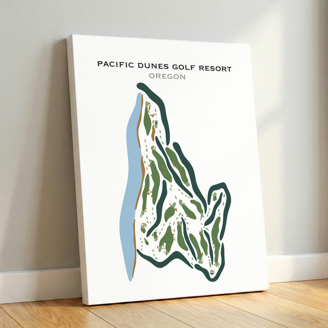 Pacific Dunes Golf Resort, Oregon - Printed Golf Courses