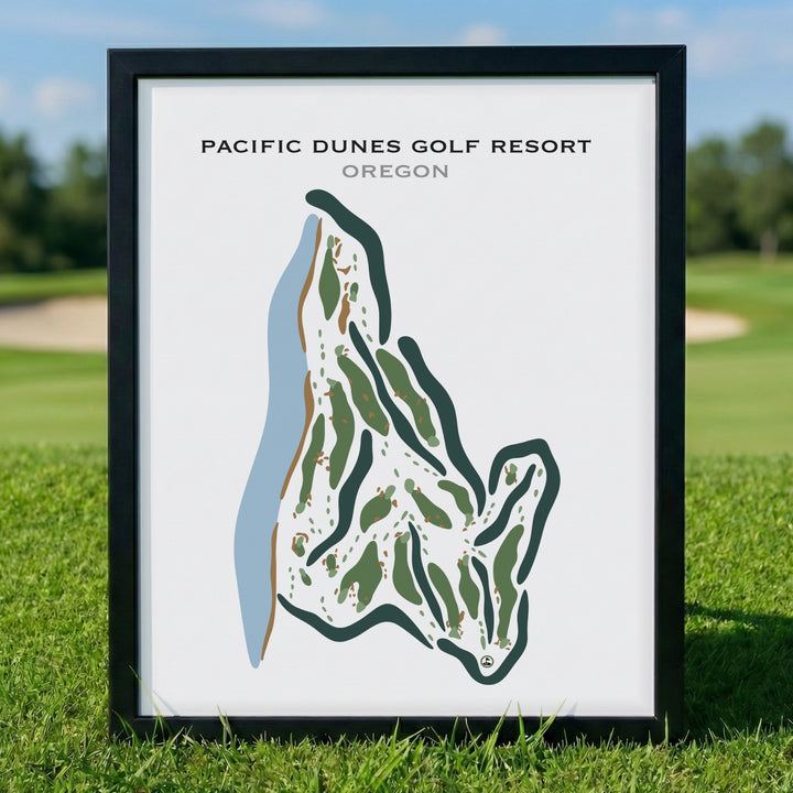 Pacific Dunes Golf Resort, Oregon - Printed Golf Courses