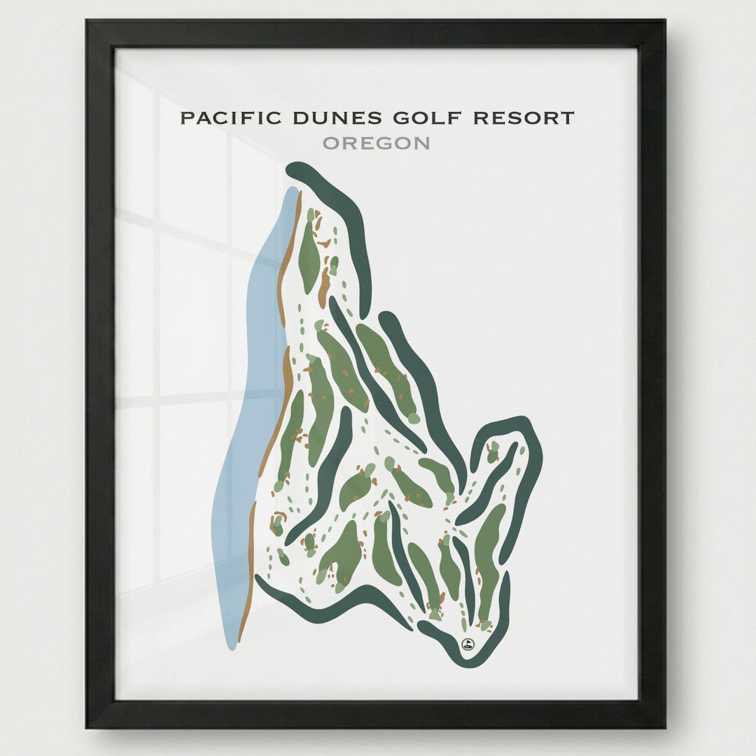 Pacific Dunes Golf Resort, Oregon - Printed Golf Courses