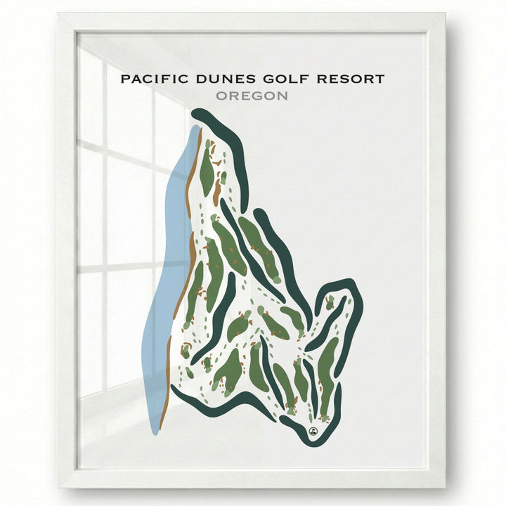 Pacific Dunes Golf Resort, Oregon - Printed Golf Courses