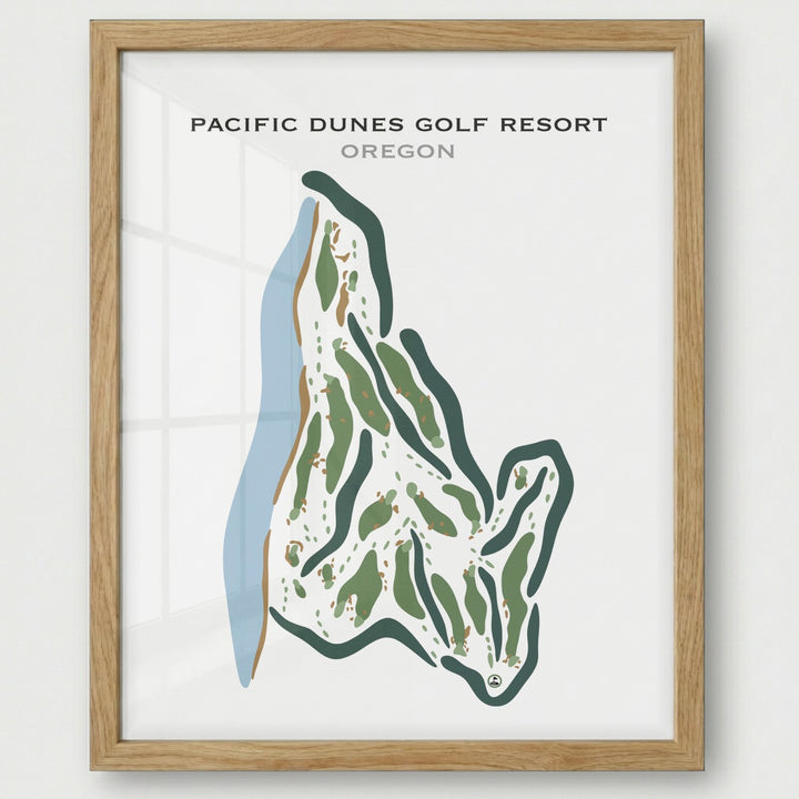 Pacific Dunes Golf Resort, Oregon - Printed Golf Courses