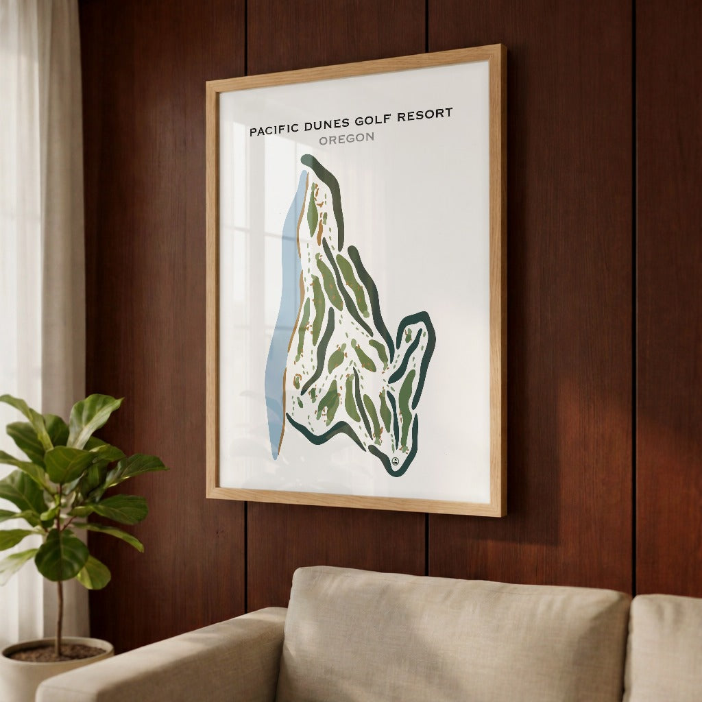 Pacific Dunes Golf Resort, Oregon - Printed Golf Courses