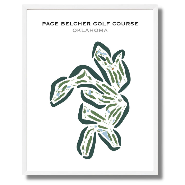 Page Belcher Golf Course, Oklahoma - Printed Golf Courses