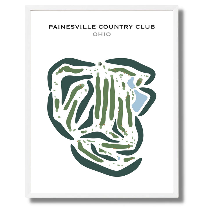 Painesville Country Club, Ohio - Printed Golf Courses