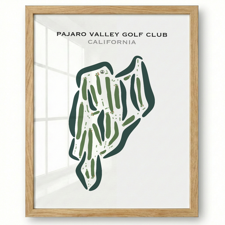 Pajaro Valley Golf Club, California - Printed Golf Courses