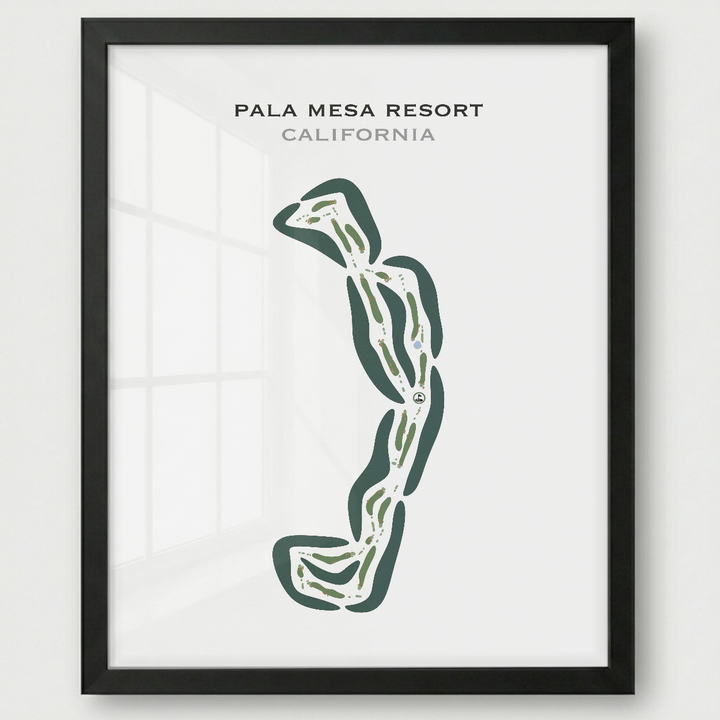 Pala Mesa Resort, California - Printed Golf Courses