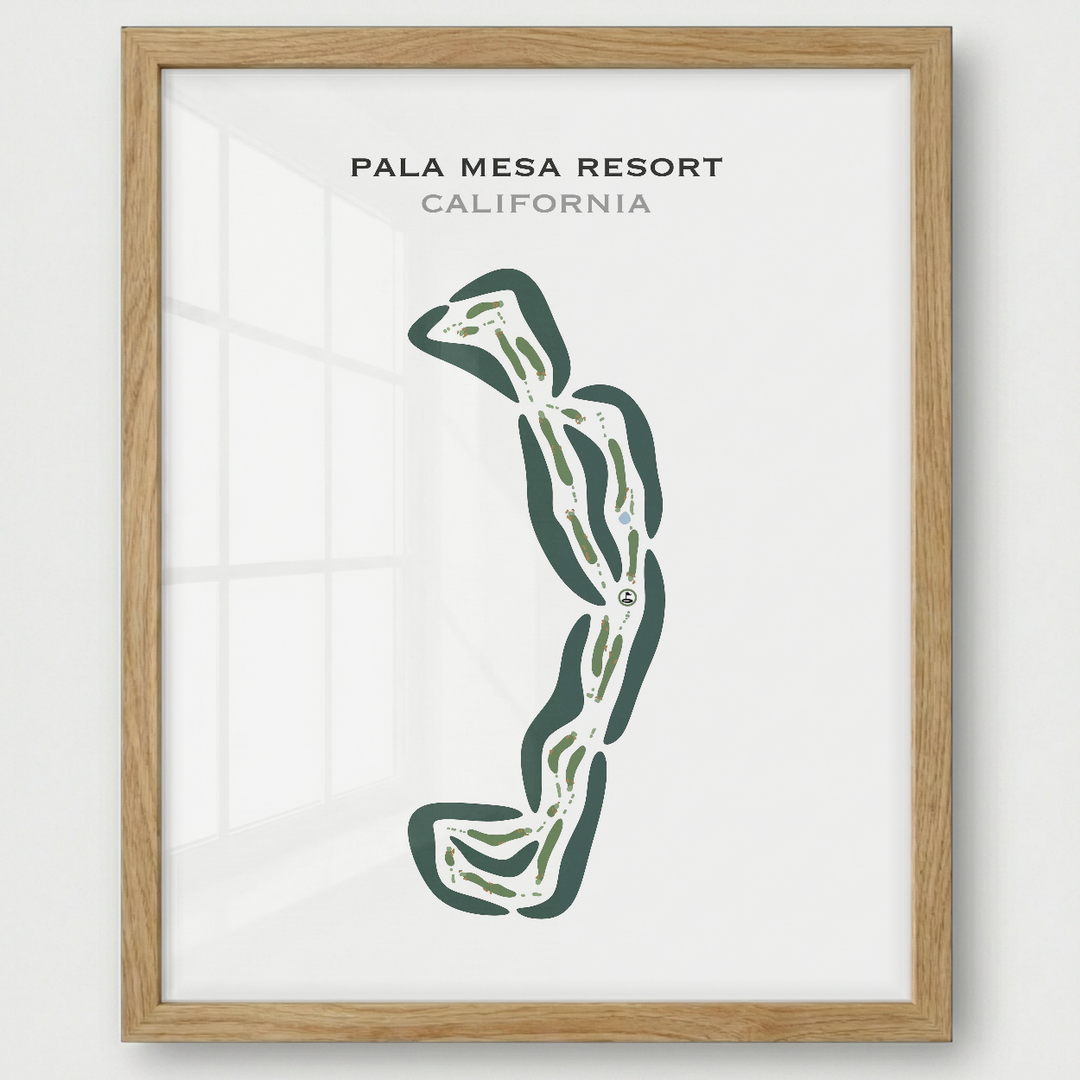 Pala Mesa Resort, California - Printed Golf Courses