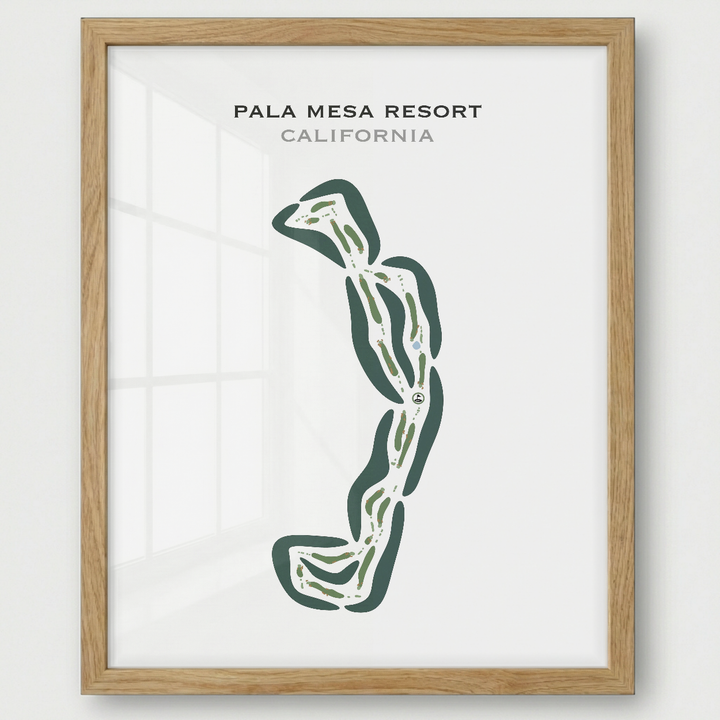 Pala Mesa Resort, California - Printed Golf Courses