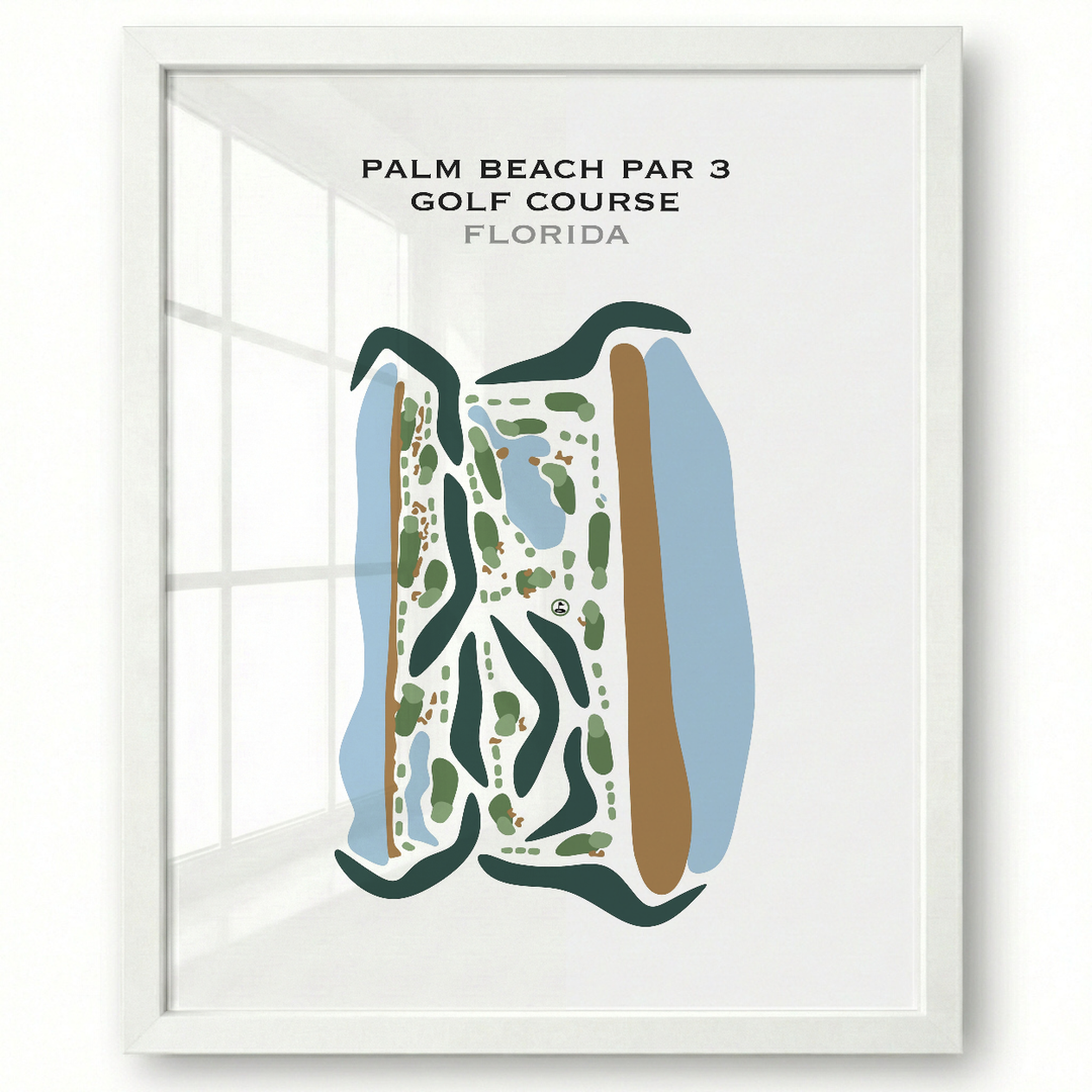 Palm Beach Par 3, Florida - Printed Golf Courses