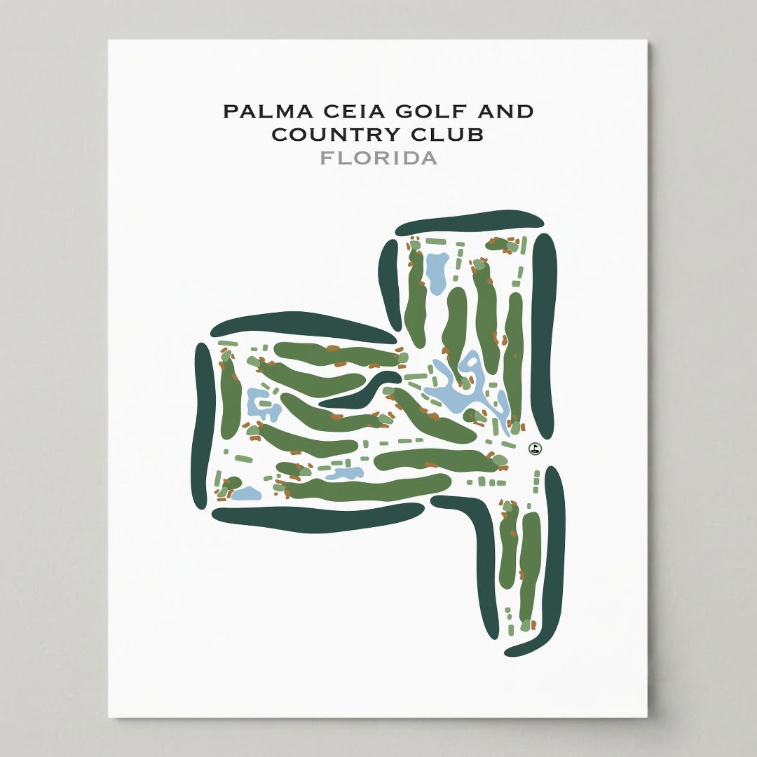 Palma Ceia Golf & Country Club, Florida - Printed Golf Courses