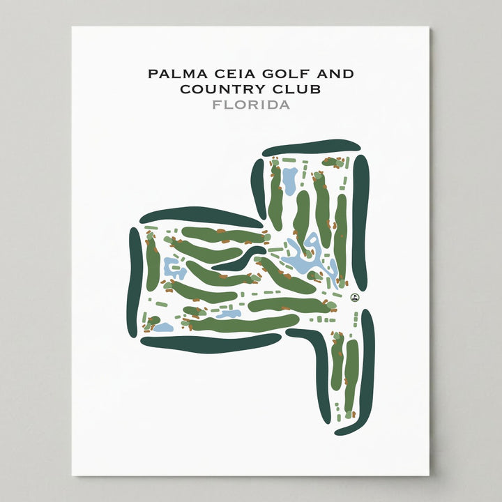 Palma Ceia Golf & Country Club, Florida - Printed Golf Courses
