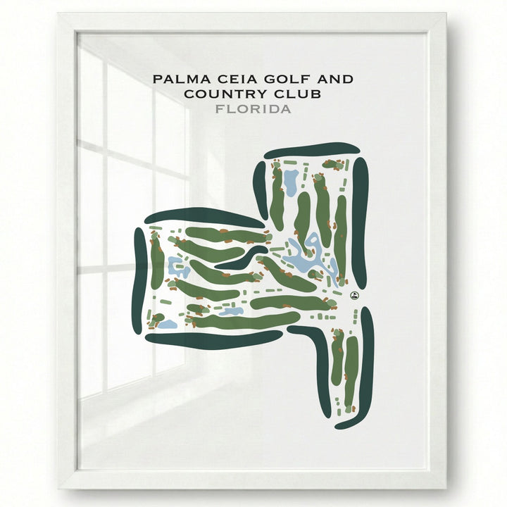 Palma Ceia Golf & Country Club, Florida - Printed Golf Courses