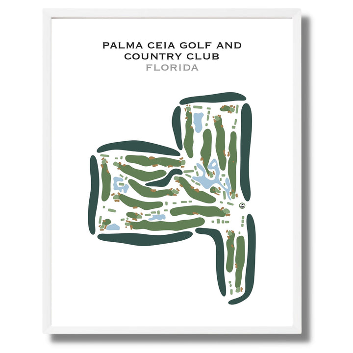 Palma Ceia Golf & Country Club, Florida - Printed Golf Courses