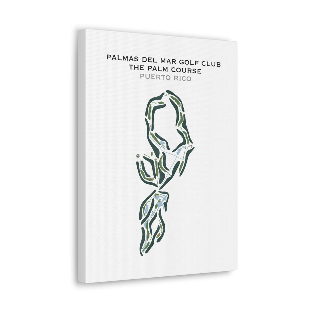 Palmas Del Mar Golf Club, Palm Golf Course, Puerto Rico - Printed Golf Course
