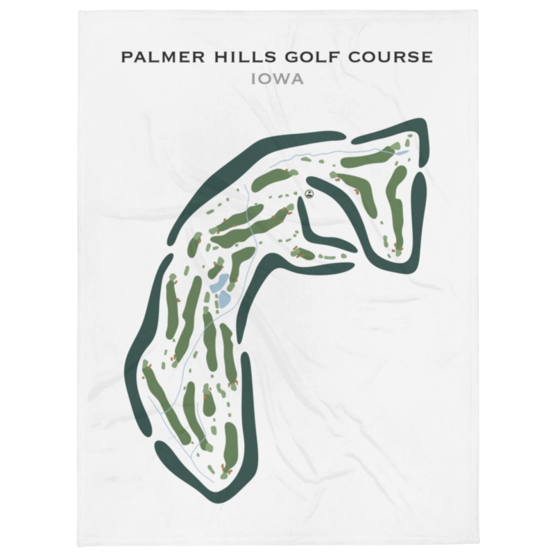 Palmer Hills Golf Course, Iowa - Printed Golf Courses