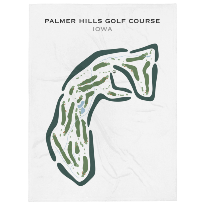 Palmer Hills Golf Course, Iowa - Printed Golf Courses