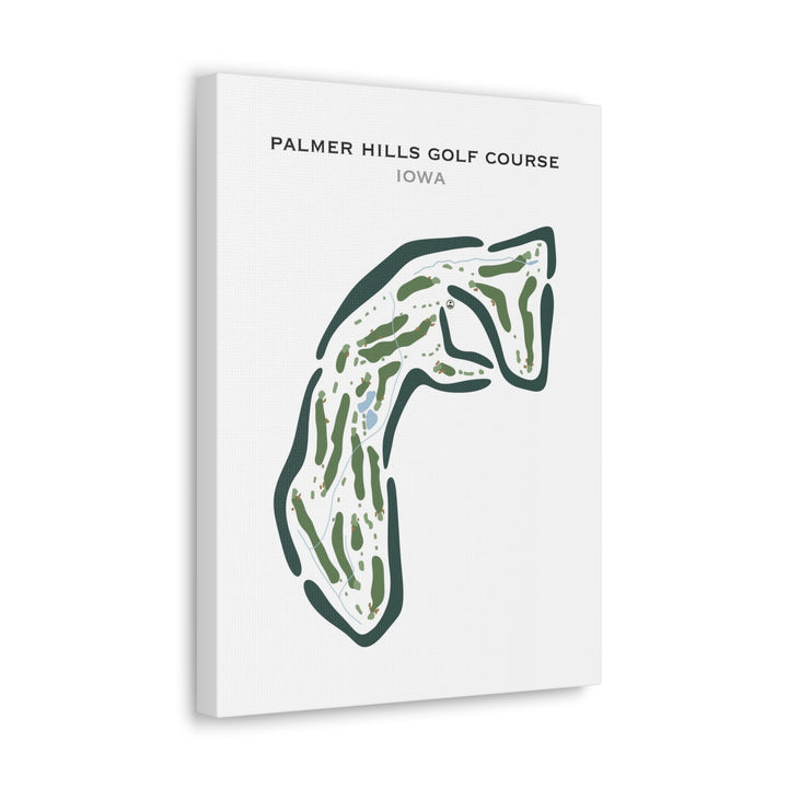 Palmer Hills Golf Course, Iowa - Printed Golf Courses