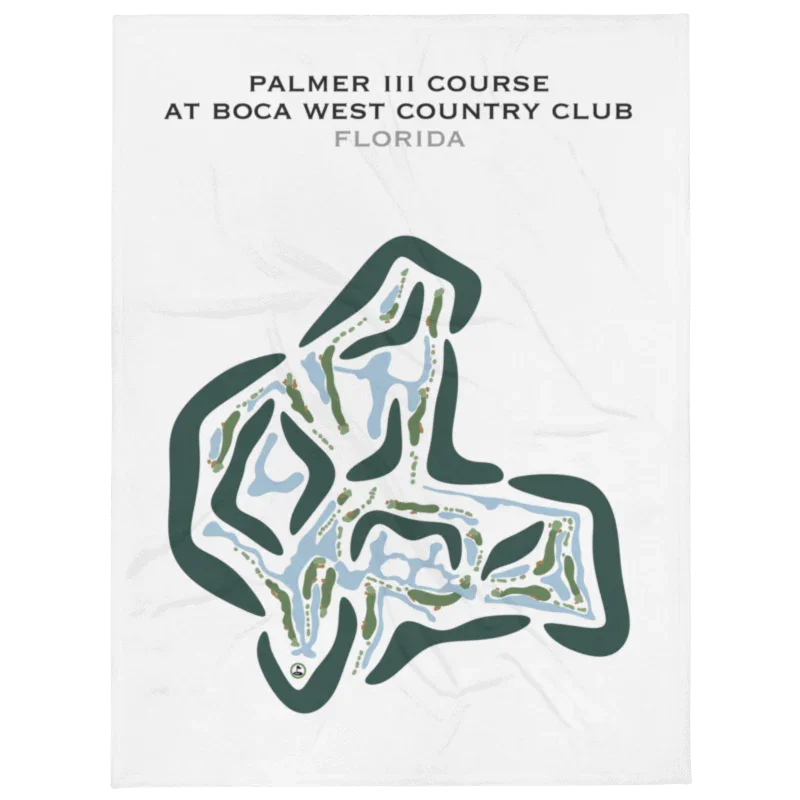 Palmer III Course at Boca West Country Club, Florida - Printed Golf Courses