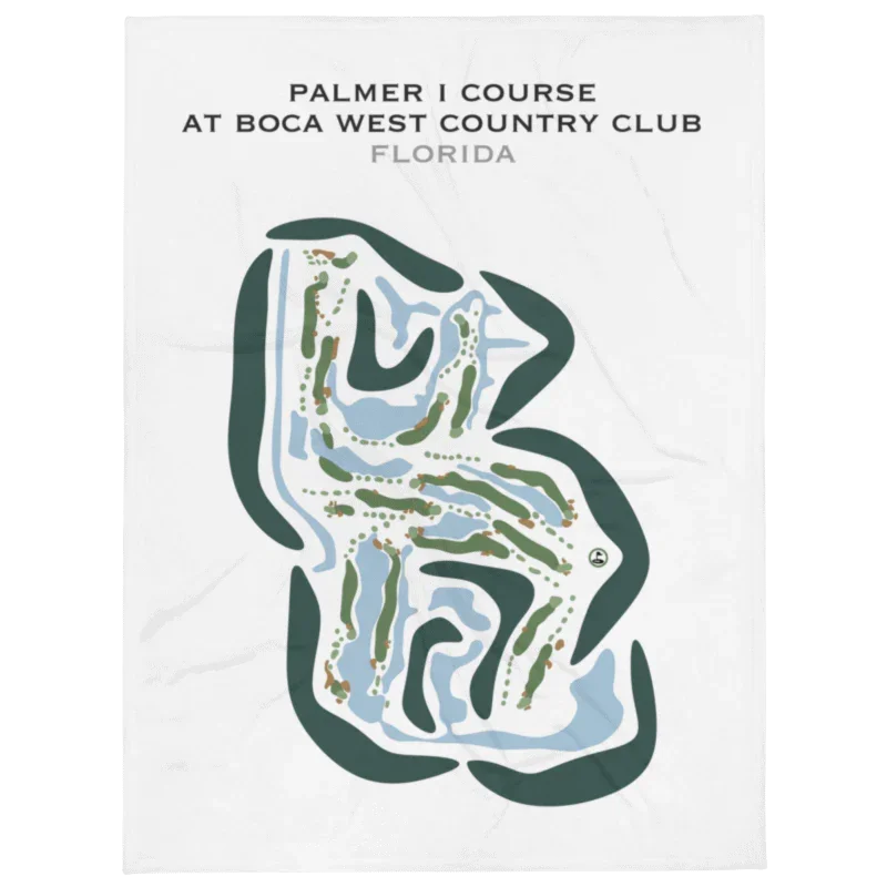 Palmer I Course at Boca West Country Club, Florida - Printed Golf Courses