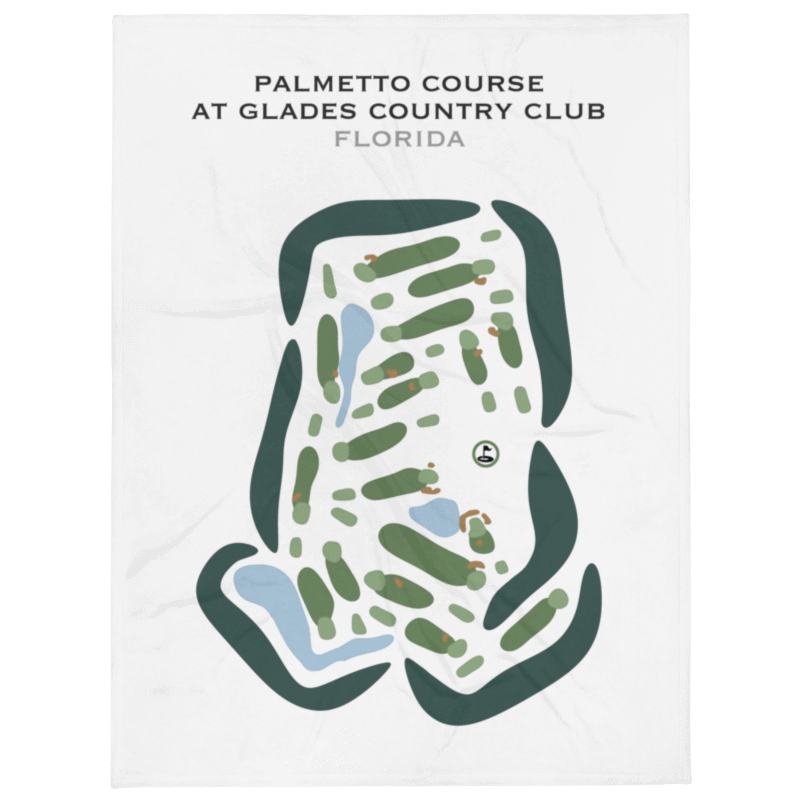 Palmetto Course at Glades Country Club, Florida - Printed Golf Courses