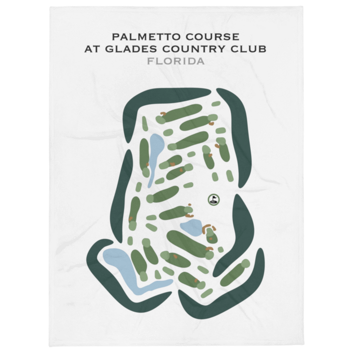Palmetto Course at Glades Country Club, Florida - Printed Golf Courses