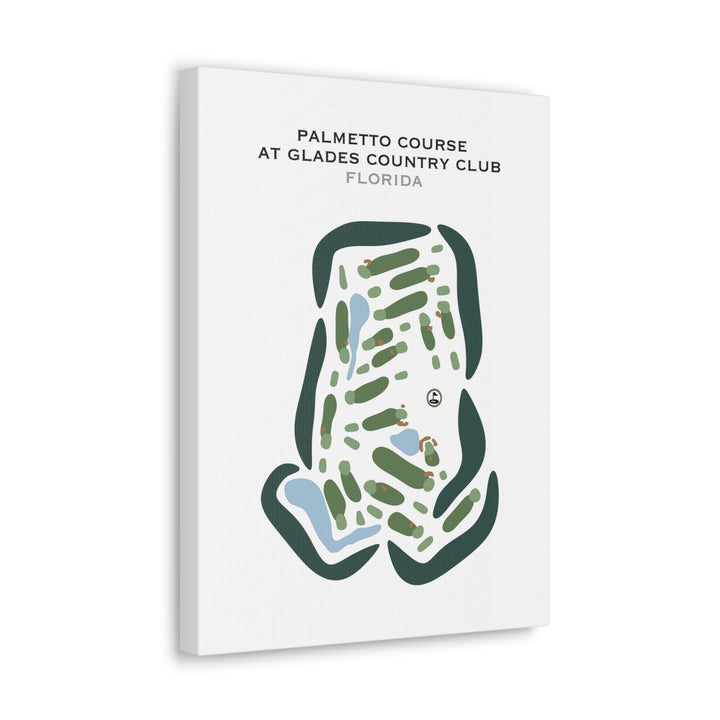 Palmetto Course at Glades Country Club, Florida - Printed Golf Courses