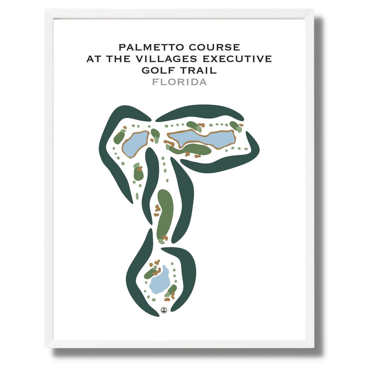 Palmetto Course at The Villages Executive Golf Trail, Florida - Printed Golf Courses
