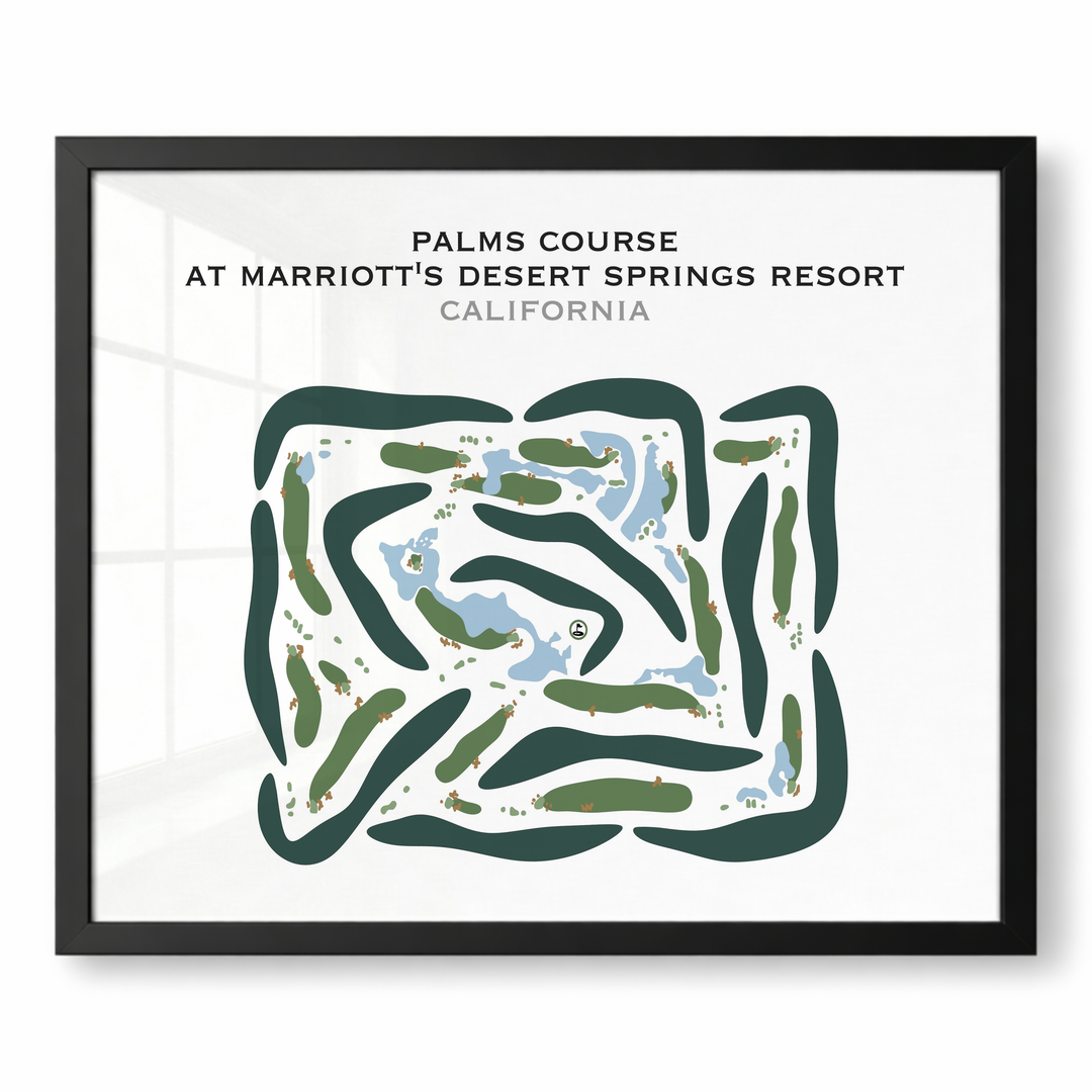 Palms at Marriott's Desert Springs Resort, California - Printed Golf Courses
