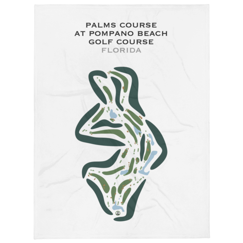 Palms Course at Pompano Beach Golf Course, Florida - Printed Golf Courses