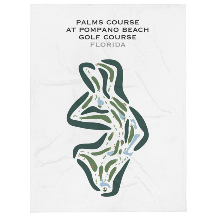 Palms Course at Pompano Beach Golf Course, Florida - Printed Golf Courses