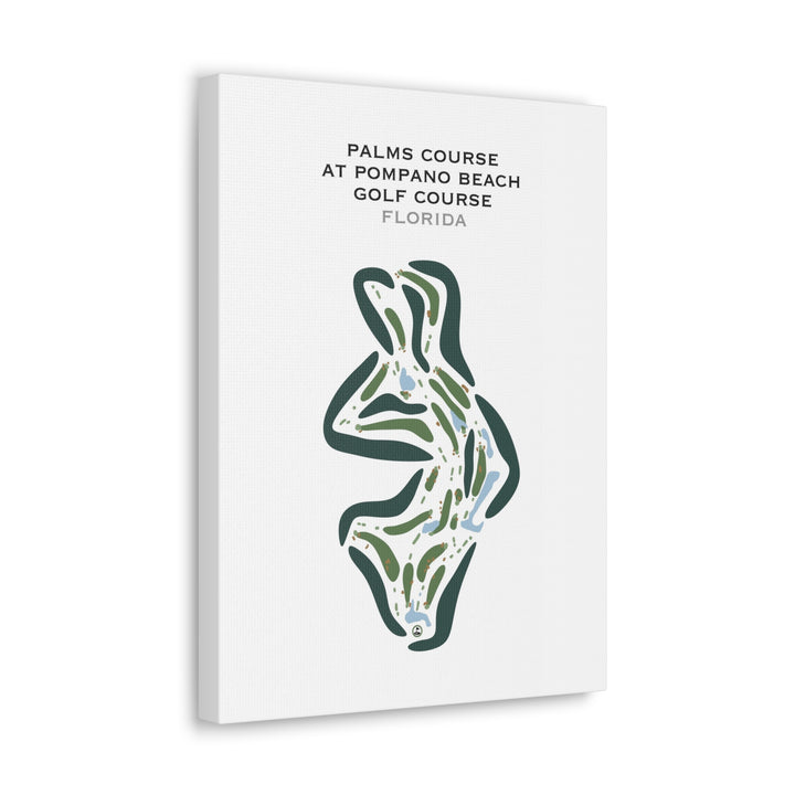 Palms Course at Pompano Beach Golf Course, Florida - Printed Golf Courses