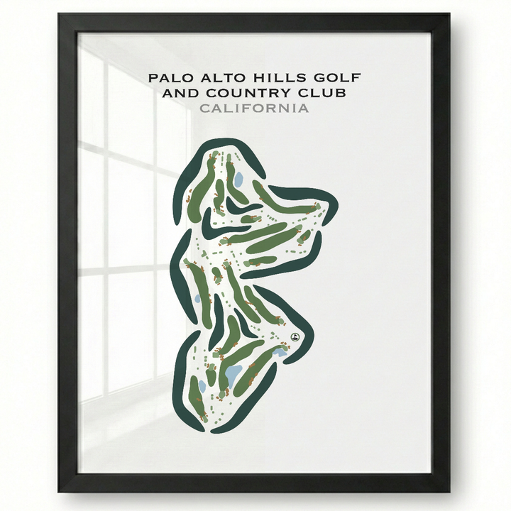 Palo Alto Hills Golf & Country Club, California - Printed Golf Courses