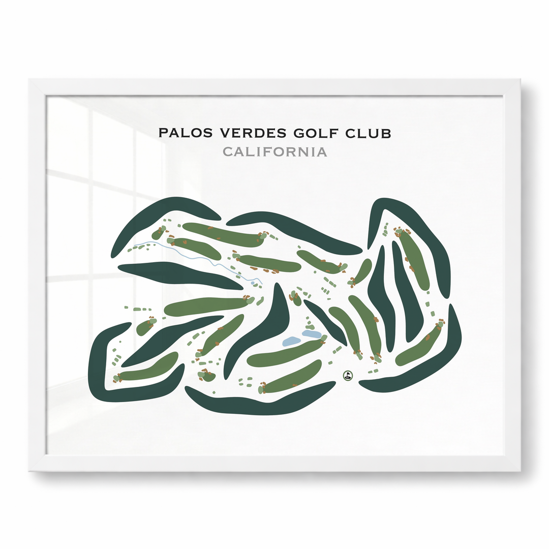 Palos Verdes Golf Club, California - Printed Golf Courses