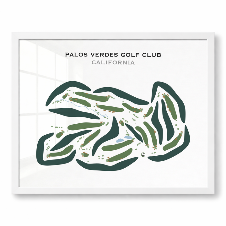 Palos Verdes Golf Club, California - Printed Golf Courses