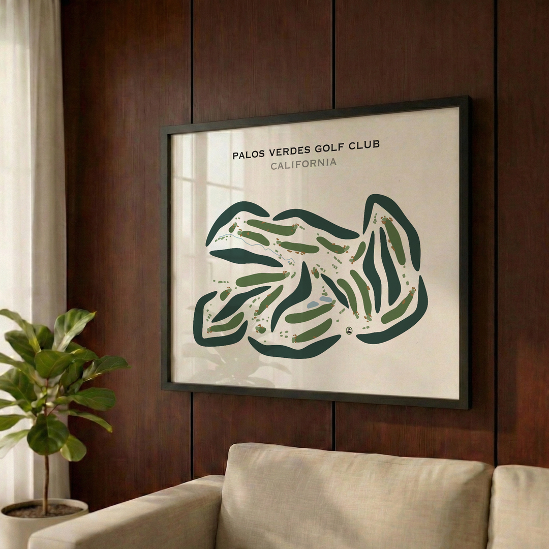 Palos Verdes Golf Club, California - Printed Golf Courses