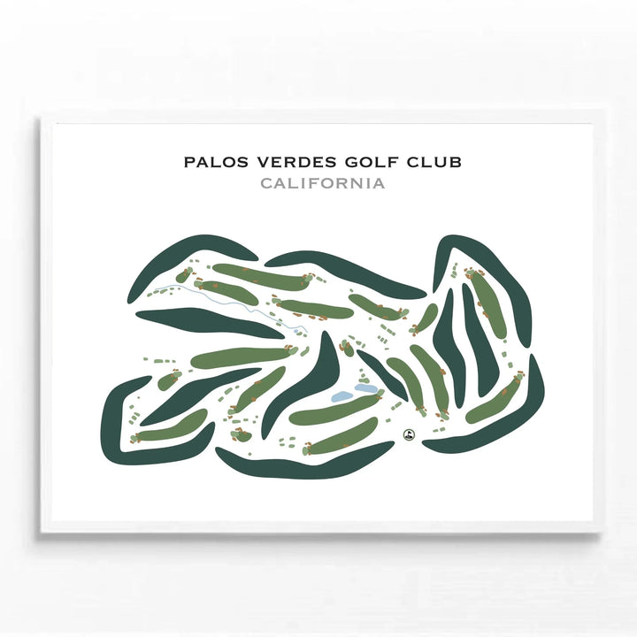 Palos Verdes Golf Club, California - Printed Golf Courses