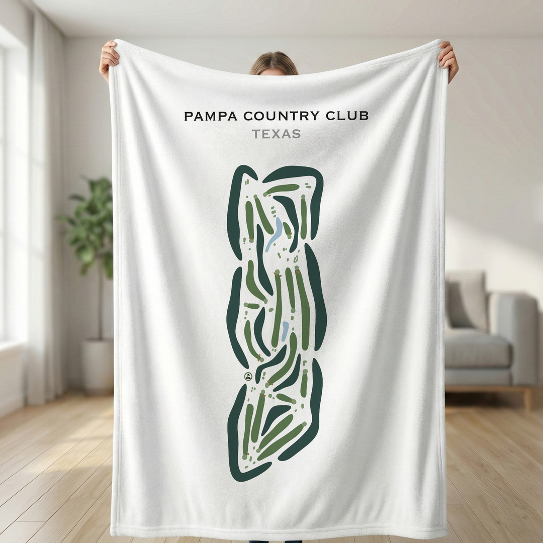 Pampa Country Club, Texas - Printed Golf Courses