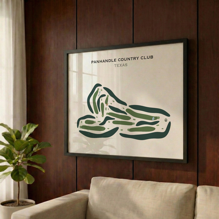 Panhandle Country Club, Texas - Printed Golf Courses