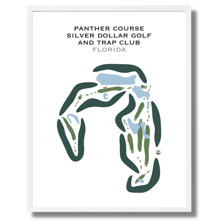 Panther Course at Silver Dollar Golf & Trap Club, Florida - Printed Golf Courses