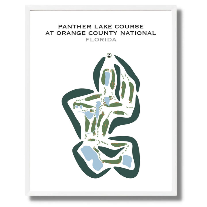 Panther Lake Course at Orange County National, Winter Garden, Florida - Printed Golf Courses