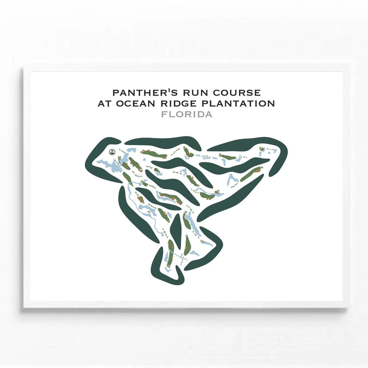 Panther's Run Golf Course at Ocean Ridge Plantation, Florida - Printed Golf Courses