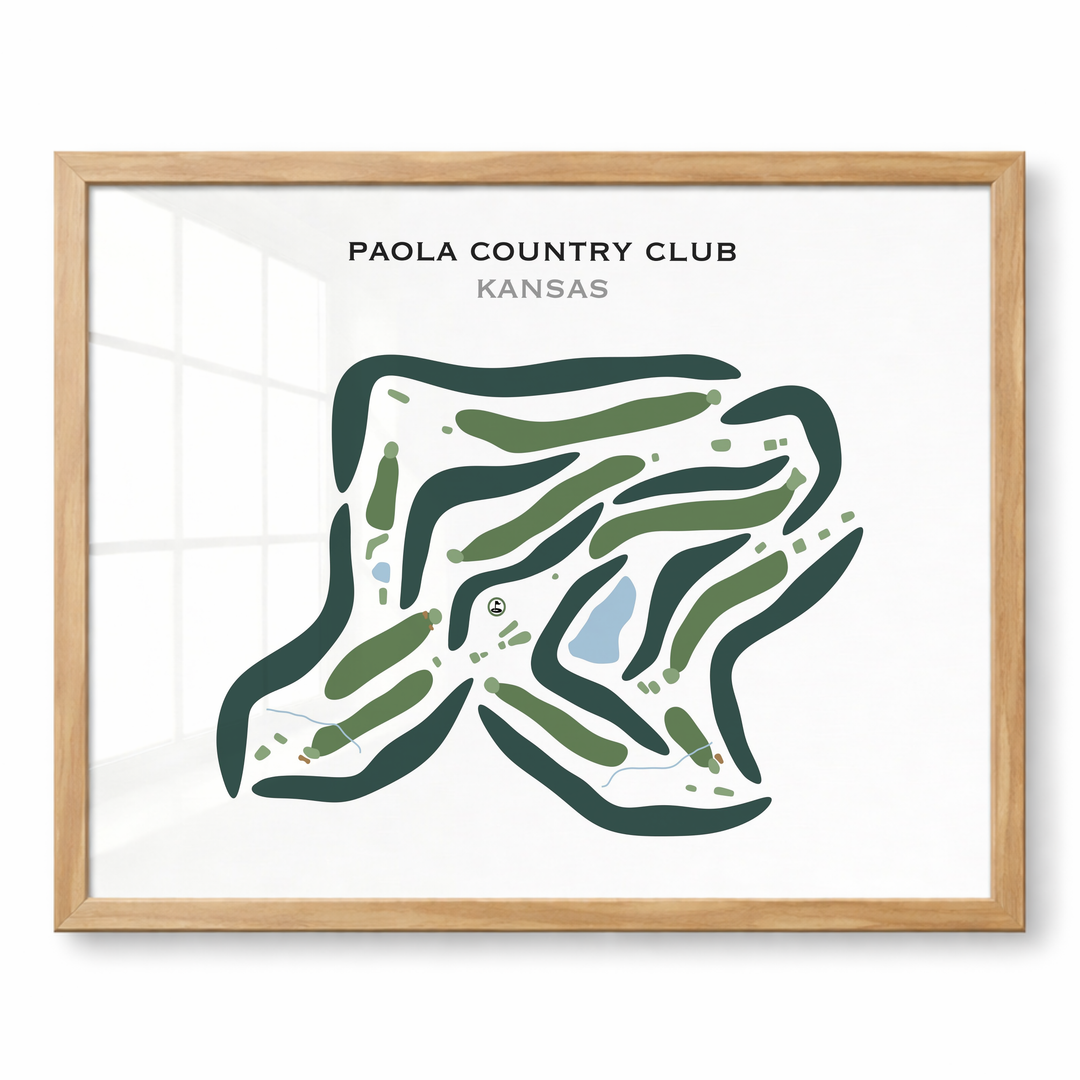 Paola Country Club, Kansas - Printed Golf Courses