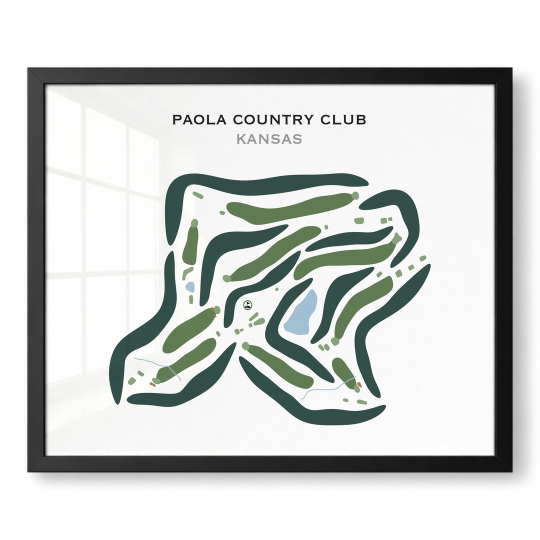 Paola Country Club, Kansas - Printed Golf Courses