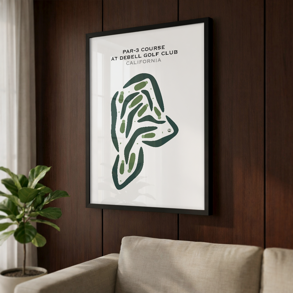 Par-3 Course at DeBell Golf Club, California - Printed Golf Courses