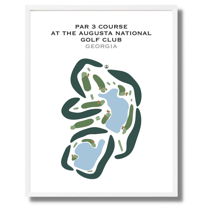 Par-3 Course at The Augusta National Golf Club, Georgia - Printed Golf Courses
