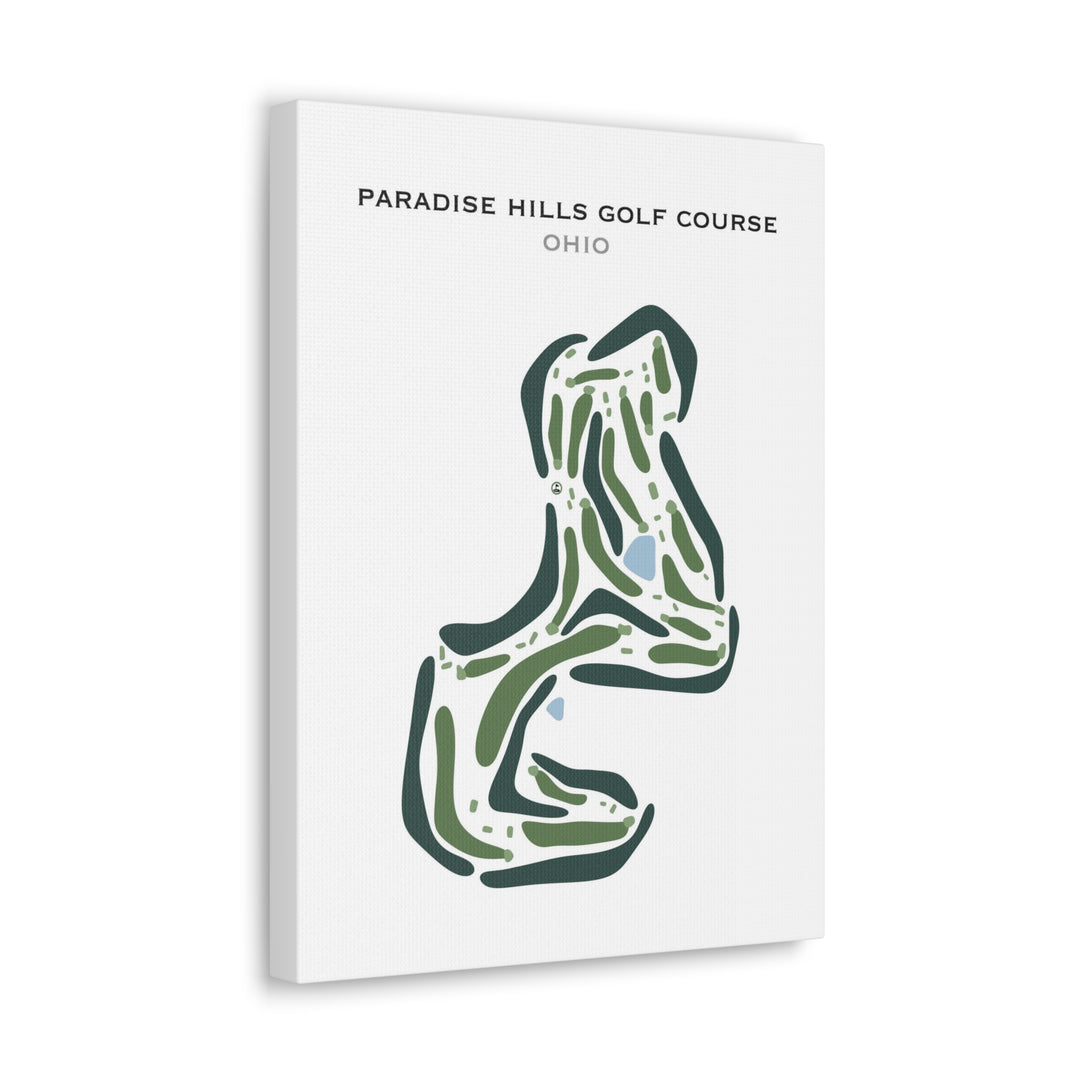 Paradise Hills Golf Course, Ohio - Printed Golf Courses