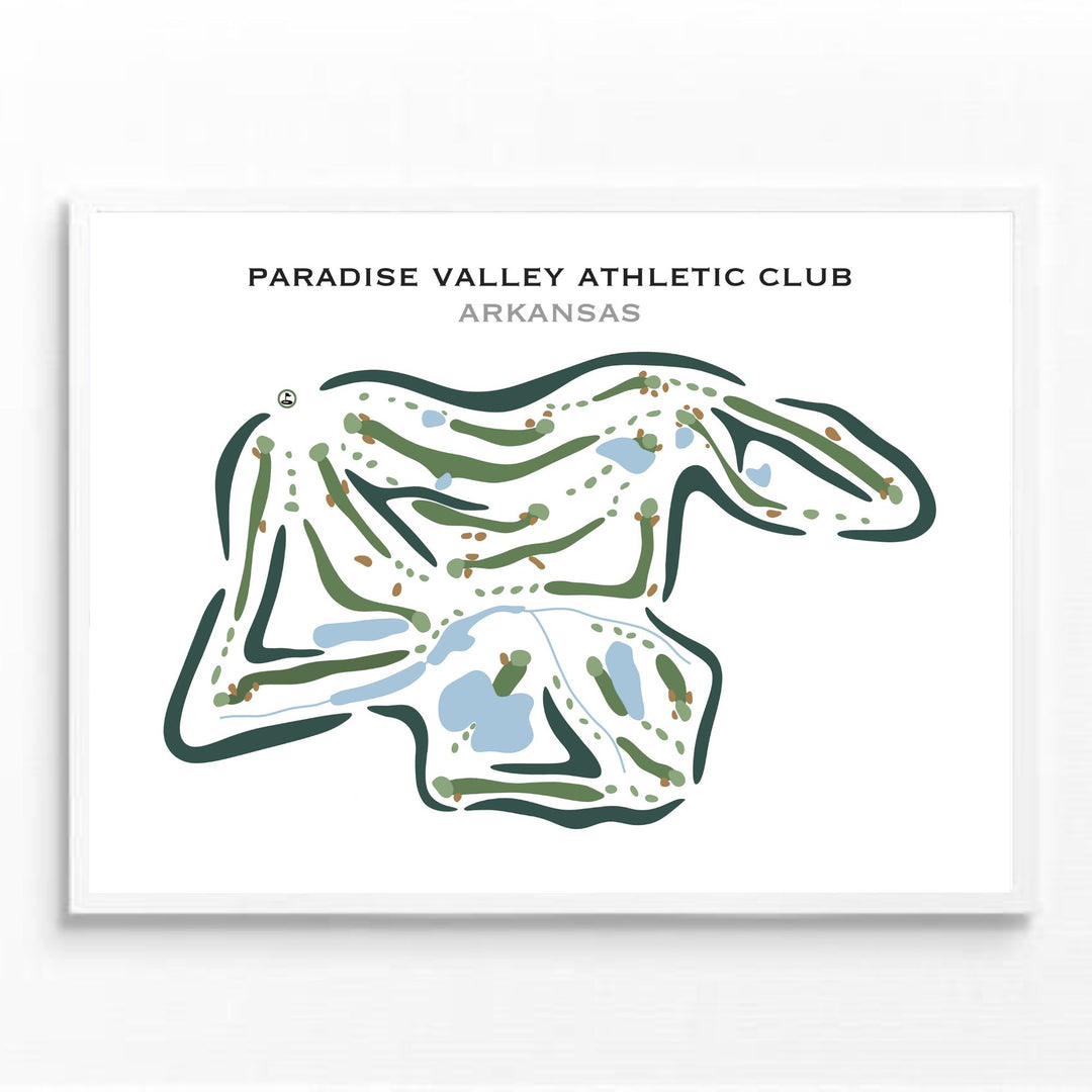 Paradise Valley Athletic Club, Arkansas - Printed Golf Courses