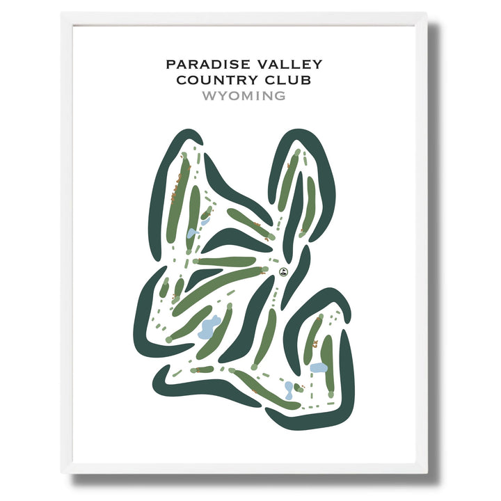 Paradise Valley Country Club, Wyoming - Printed Golf Courses